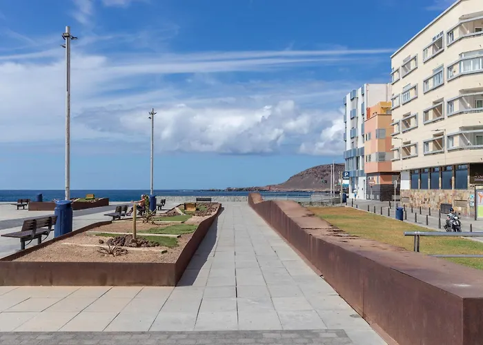 公寓 Bright Flat - Beachfront Canteras *
